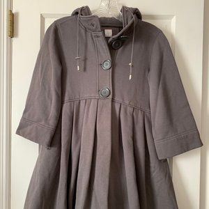 Aqua Grey Hoodie Sweatshirt Jacket